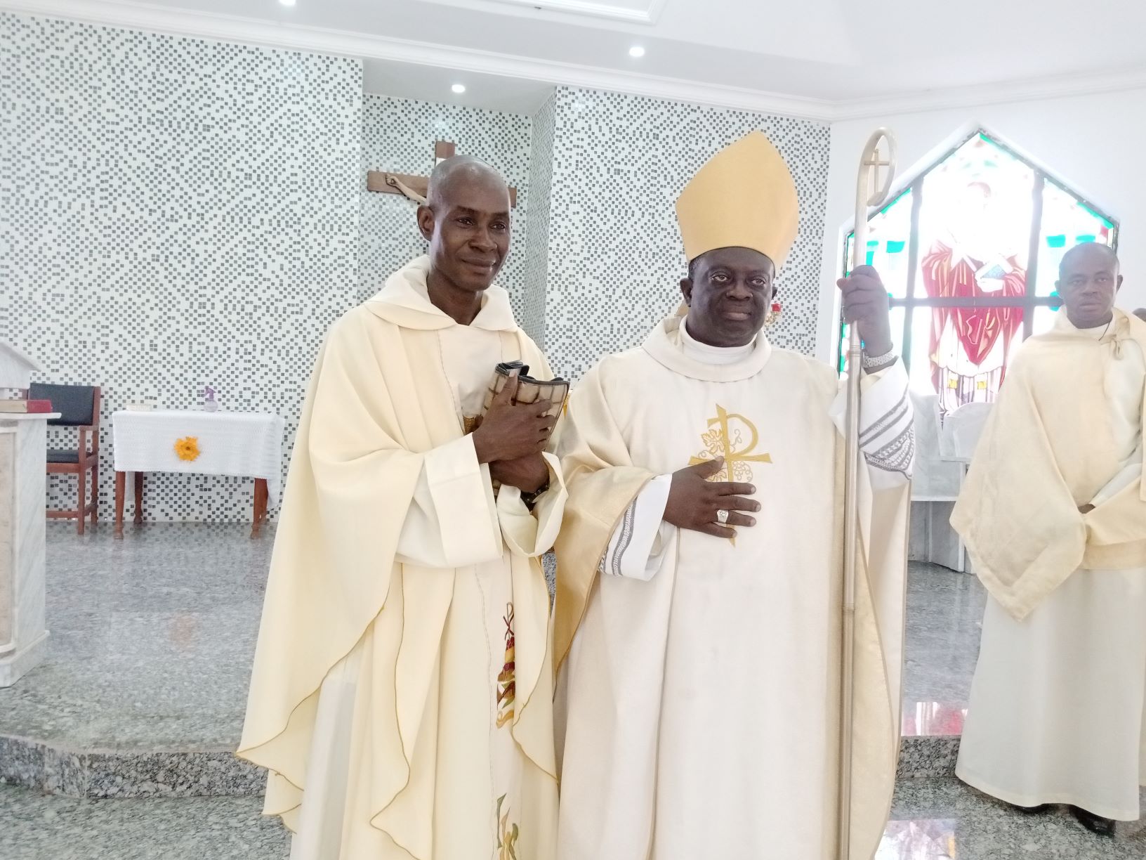 Father Founder with Bishop of Bomadi